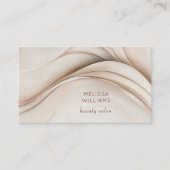 3次元ベージュ抽象芸術 名刺 (正面)