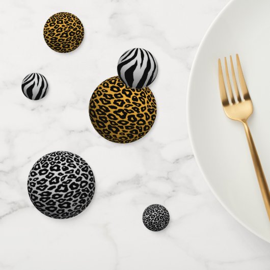 3次元ポップ・アートのアニマルプリント紙吹雪 コンフェッティ (グループ)