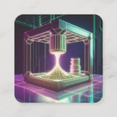 3次元印刷機 スクエア名刺 (正面)