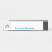 3次元原子(青色コアサイエンス先生) デスクネームプレート (正面)