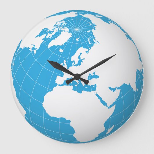 3次元地球惑星時計 ラージ壁時計 (正面)