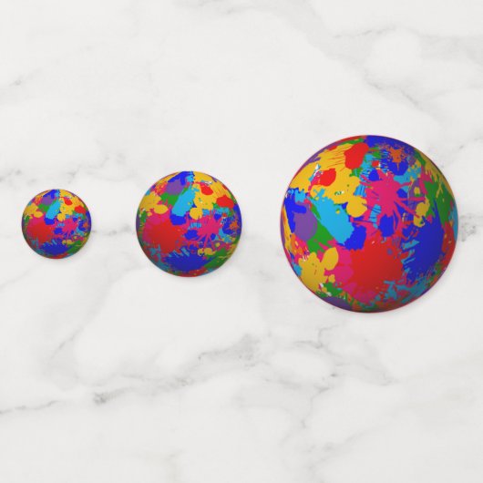 3次元絵を描（ばちゃばちゃ）跳ねる紙吹雪 コンフェッティ (裏面)