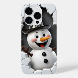 3次元雪だるまクリスマス Case-Mate iPhone 14 PROケース