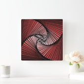 3次元　スパイラル　時計 スクエア壁時計 (ホーム)