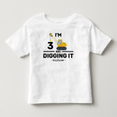 3歳だって楽しい！ 3歳の誕生日ボーイ トドラーTシャツ (正面)