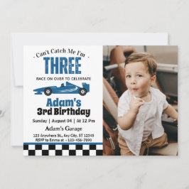 3歳になっちゃったからもう捕まらないよ 男の子 3歳の誕生日 招待状