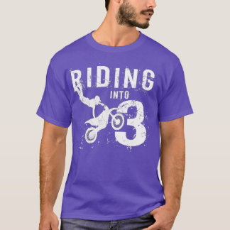 3歳になる3歳の誕生日の男の子の汚れ Tシャツ