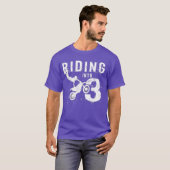 3歳になる3歳の誕生日の男の子の汚れ Tシャツ (正面フル)