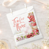 3歳のお茶、茶花3歳の誕生日 フェイバーバッグ (クリップ留めされた状態)