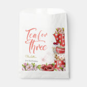 3歳のお茶、茶花3歳の誕生日 フェイバーバッグ (正面)