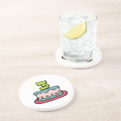 3歳のお誕生日ケーキ コースター (側面)