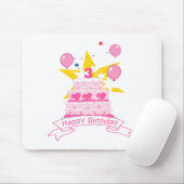 3歳のお誕生日ケーキ マウスパッド (マウス)