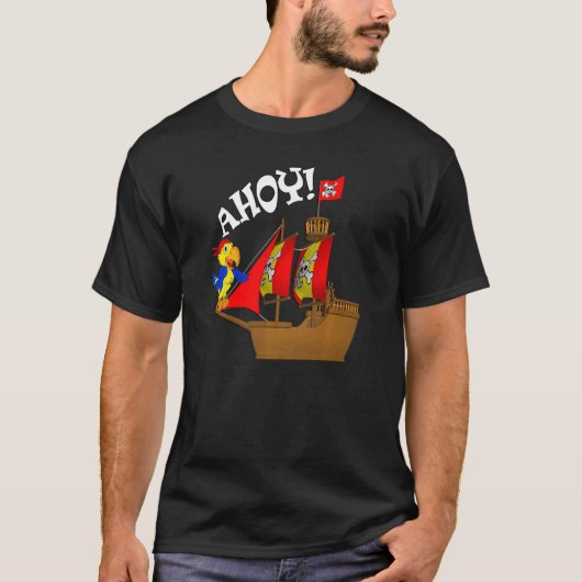 3歳のグラフィック誕生日海賊 Tシャツ (正面)