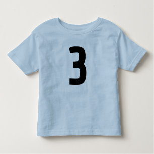 3歳のジャージーブルーTシャツ3枚 トドラーTシャツ