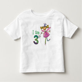 3歳のプリンセスフェアリー トドラーTシャツ