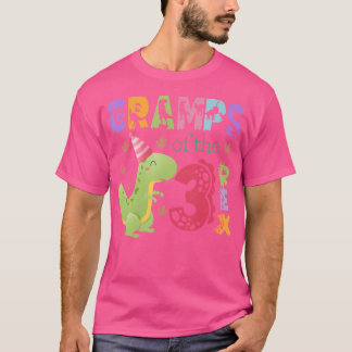 3歳のレックス3歳の男の子の恐竜のグランプ Tシャツ