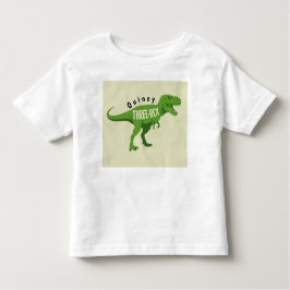 3歳のレックスTシャツ（名前は問わない） トドラーTシャツ