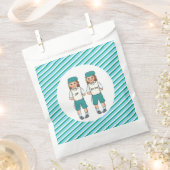 3歳の双子のアップシェリン男の子の好意バッグ フェイバーバッグ (クリップ留めされた状態)