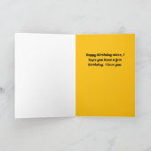 3歳の姪のための誕生日カード カード (内部)