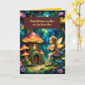 3歳の姪のための誕生日カード カード (黄色い花)