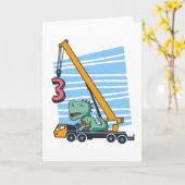 3歳の子どものB日の3歳の誕生日 カード (黄色い花)