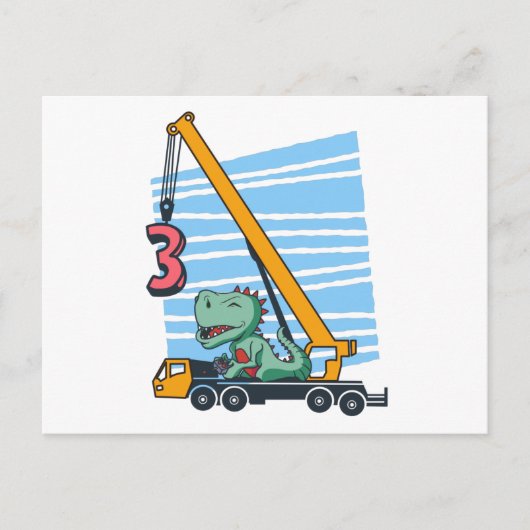 3歳の子どものB日の3歳の誕生日 ポストカード (正面)