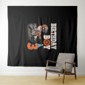 3歳の子供 – 誕生日少年 – ダートバイク – モーター タペストリー (インサイチュ(横))