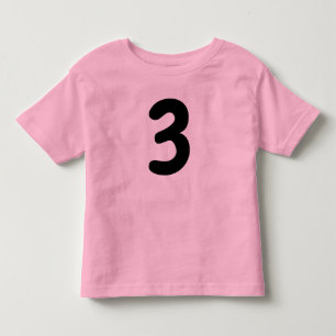3歳の幼児用ピンクTシャツ トドラーTシャツ