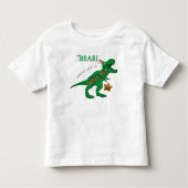 3歳の恐竜トリプレックスの誕生日 トドラーTシャツ (正面)