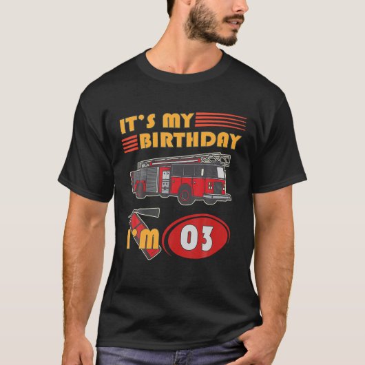 3歳の私の誕生日のFの3番目の誕生日 Tシャツ (正面)