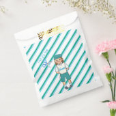 3歳の緑のアップシェリン男の子の好意バッグ フェイバーバッグ (封をした状態)