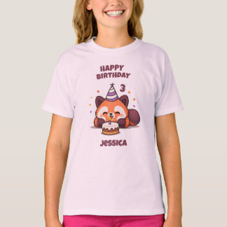 3歳の誕生日おめでとう キッズ Tシャツ