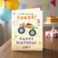 3歳の誕生日おめでとう モンスタートラック