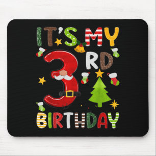 3歳の誕生日おめでとう 男の子 3歳児 子供のクリスマス マウスパッド