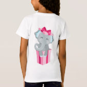 3歳の誕生日おめでとう Young Wild and Three Pink Tシャツ (裏面)