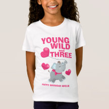 3歳の誕生日おめでとう Young Wild and Three Pink