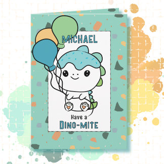 3歳の誕生日におすすめのユーモアたっぷりの恐竜の絵本 可愛いらしい カード