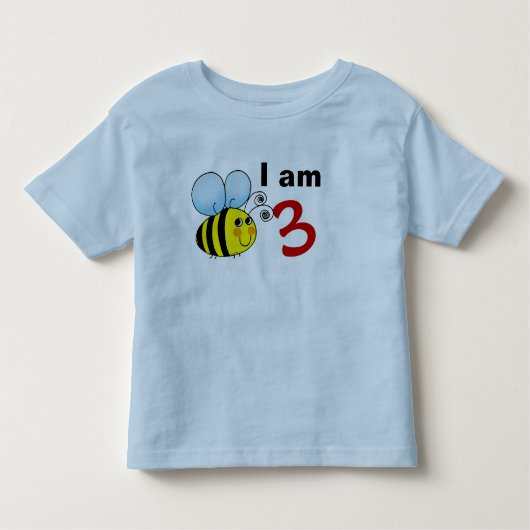 3歳の誕生日のまわりにプレゼントアイディア トドラーTシャツ (正面)