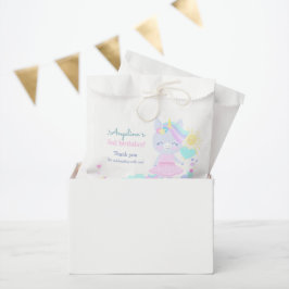 3歳の誕生日のバッグかわいいユニコーン。 フェイバーバッグ