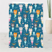 3歳の誕生日のフラットな感謝カード サンキューカード (裏面)