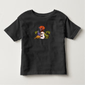 3歳の誕生日の少年ディノ恐竜 トドラーTシャツ (正面)