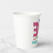 3歳の誕生日アキソロトル3歳かわいいアキソロトル 紙コップ (右)