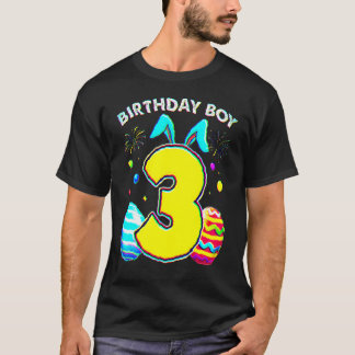 3歳の誕生日イースターバニー耳3歳の誕生日 Tシャツ