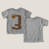 3歳の誕生日キリン動物3歳の男の子の子 (デザイン正面&裏面)