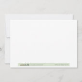 3歳の誕生日ケーキの写真招待状 招待状 (裏面)