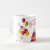 3歳の誕生日デザイン コーヒーマグカップ (正面左)