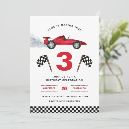 3歳の誕生日パーティーへ突入！ 招待状 (スタンド正面)