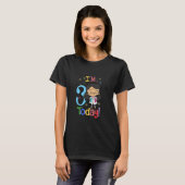 3歳の誕生日ヒスパニック少女科学サイエンティストStem Tシャツ (正面フル)