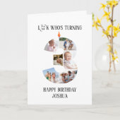 3歳の誕生日フォトカード カード (黄色い花)