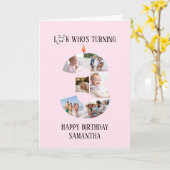 3歳の誕生日フォトカード カード (黄色い花)